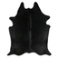 Dyed Black Cowhide Area Rug - Grade A Quality