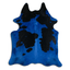 Dyed Black And White Cowhide Area Rug - 32-45 Sq. Ft.