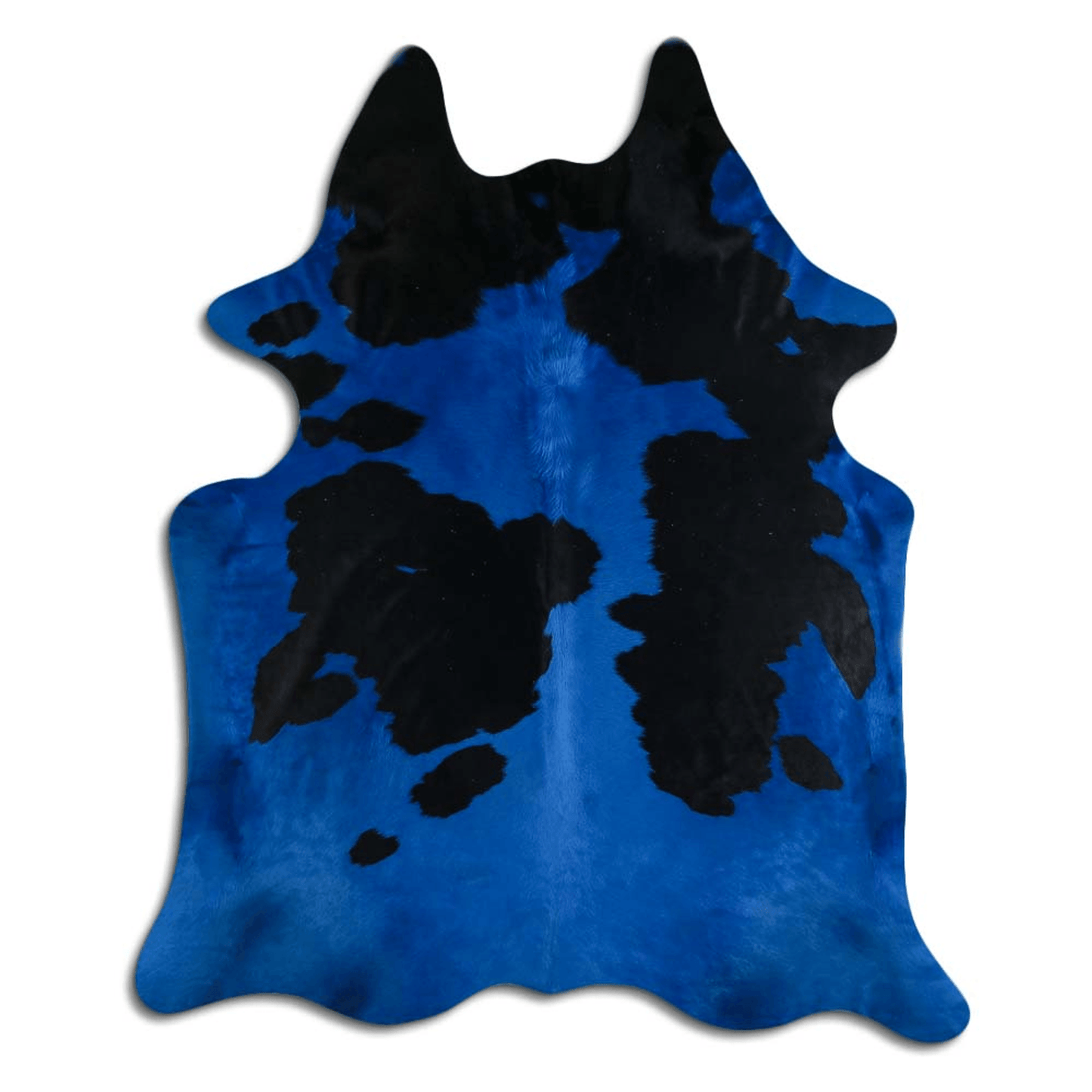Dyed Black And White Cowhide Area Rug - 32-45 Sq. Ft.