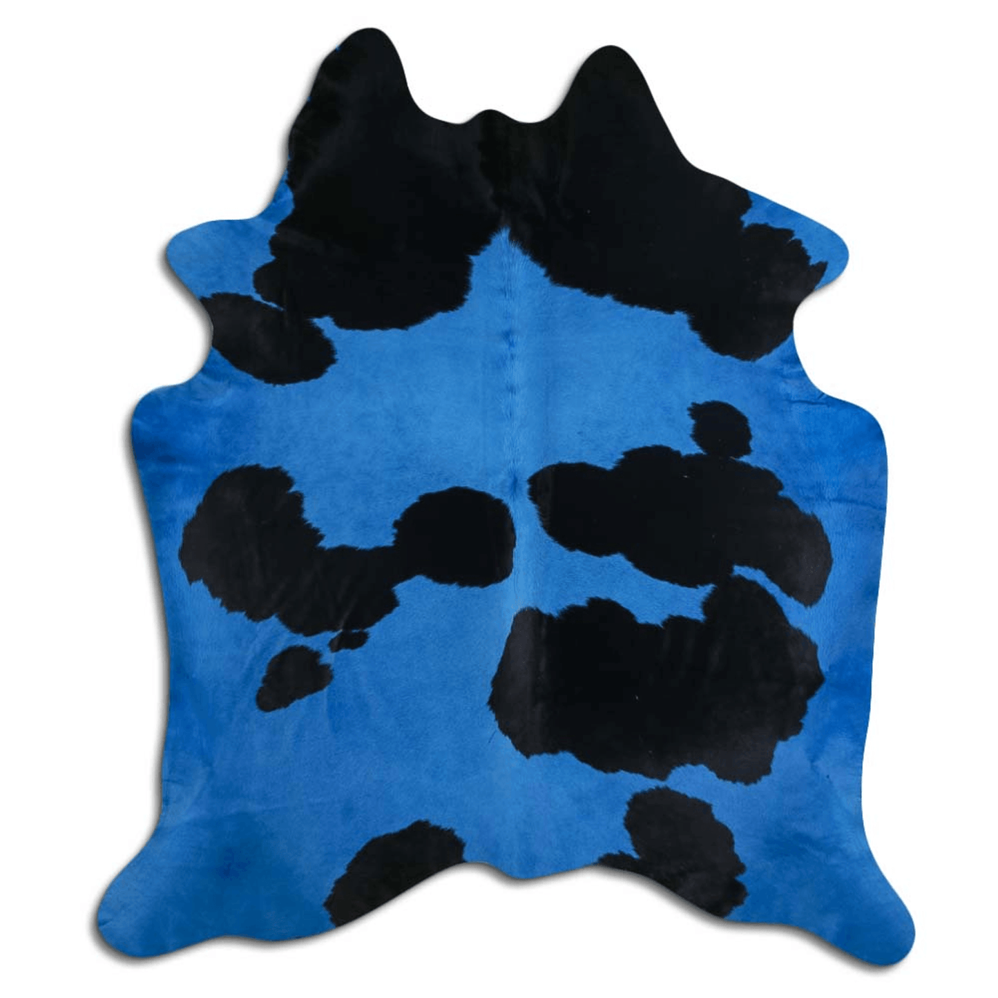 Dyed Black And White Cowhide Area Rug - 32-45 Sq. Ft.