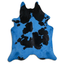 Dyed Black And White Cowhide Area Rug - 32-45 Sq. Ft.