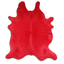 Dyed Red Cowhide Area Rug - Premium Quality And Versatile Décor