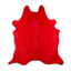 Dyed Red Cowhide Area Rug - Premium Quality And Versatile Décor