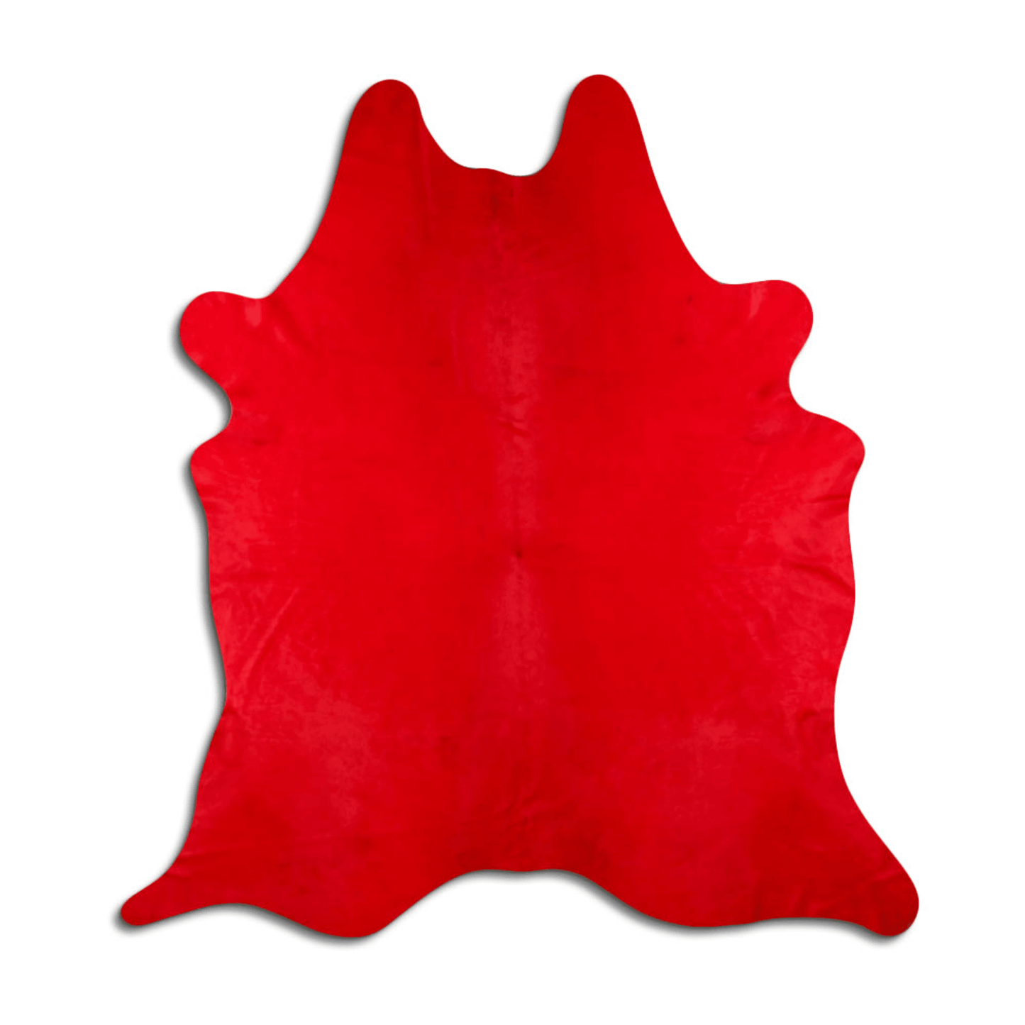 Dyed Red Cowhide Area Rug - Premium Quality And Versatile Décor