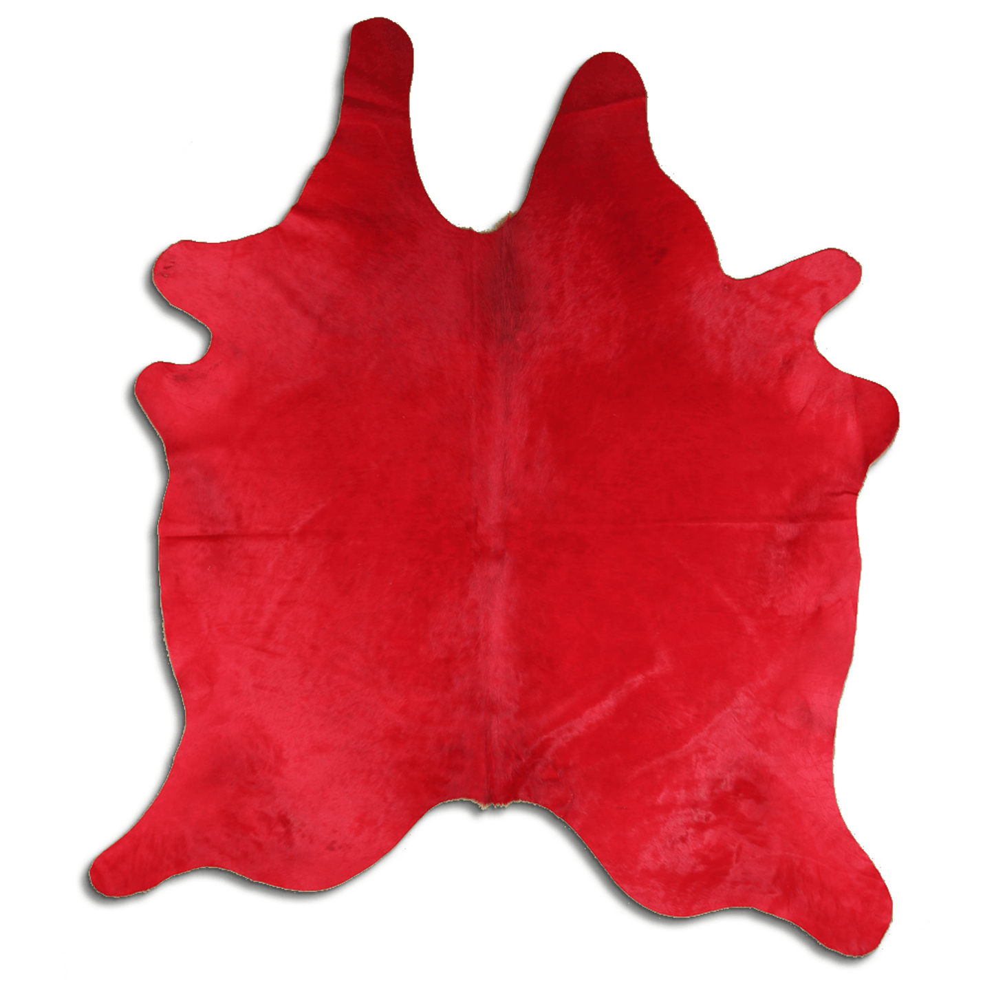 Dyed Red Cowhide Area Rug - Premium Quality And Versatile Décor