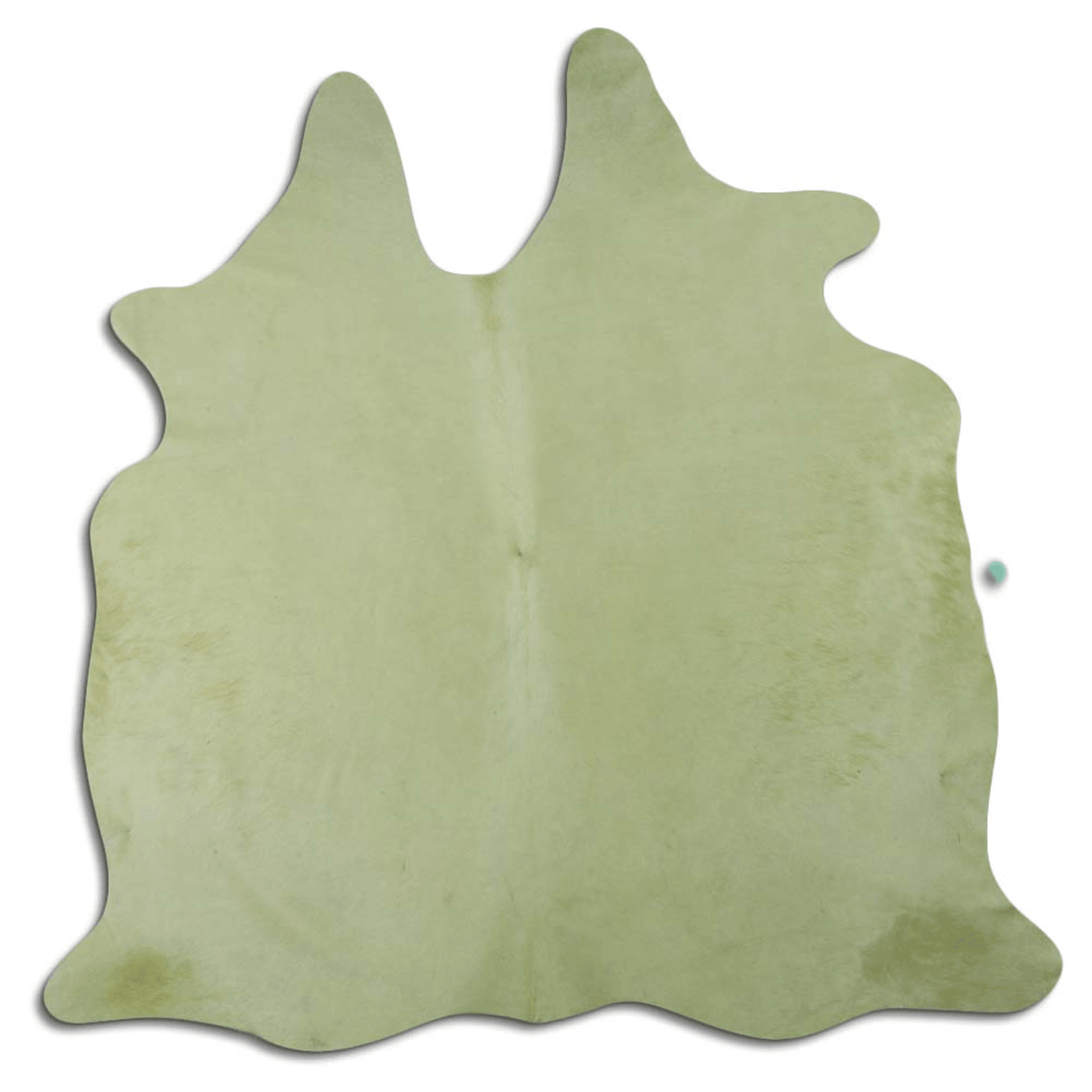 Dyed Lime Green Cowhide Area Rug
