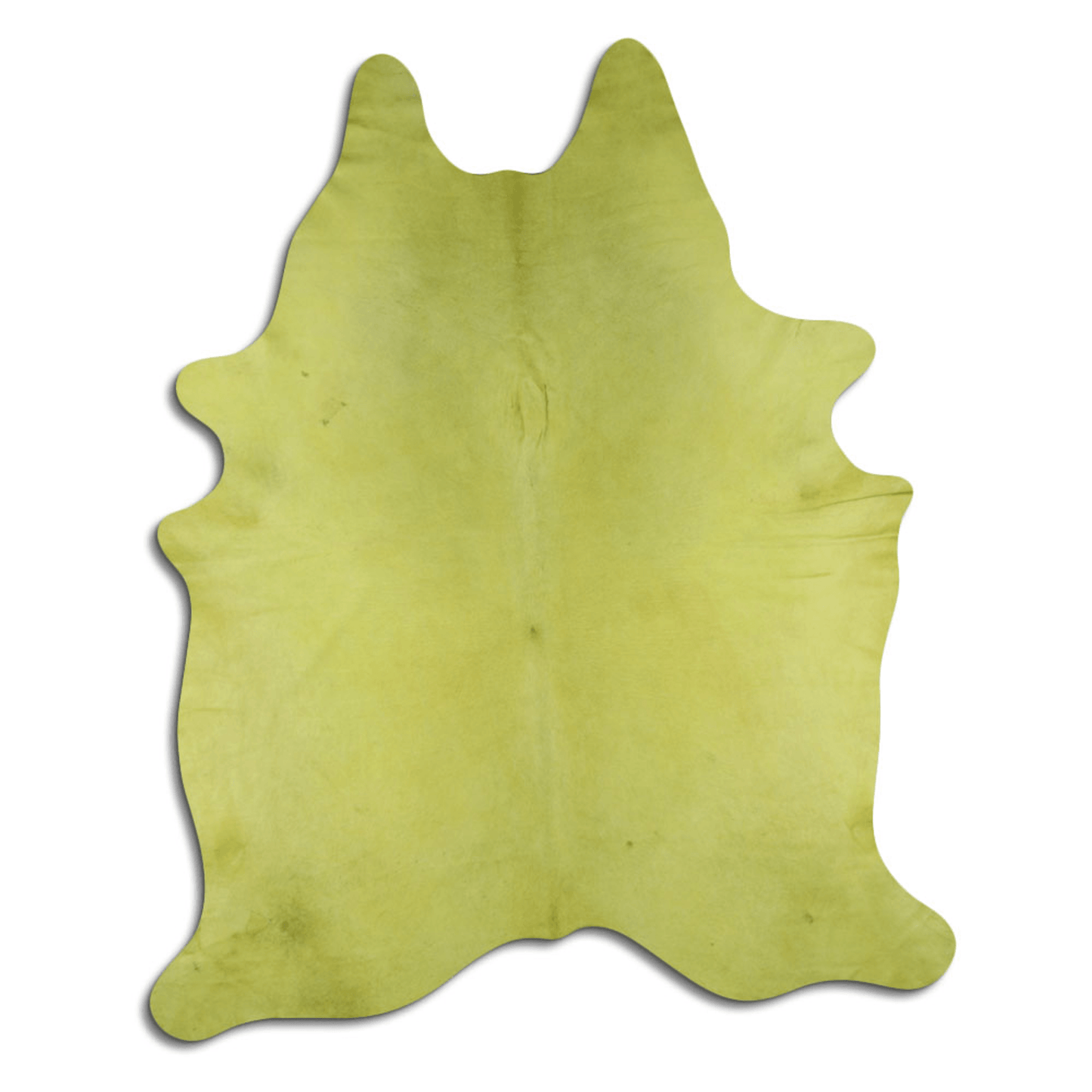 Dyed Yellow Cowhide Area Rug - Premium Quality & Durable Design