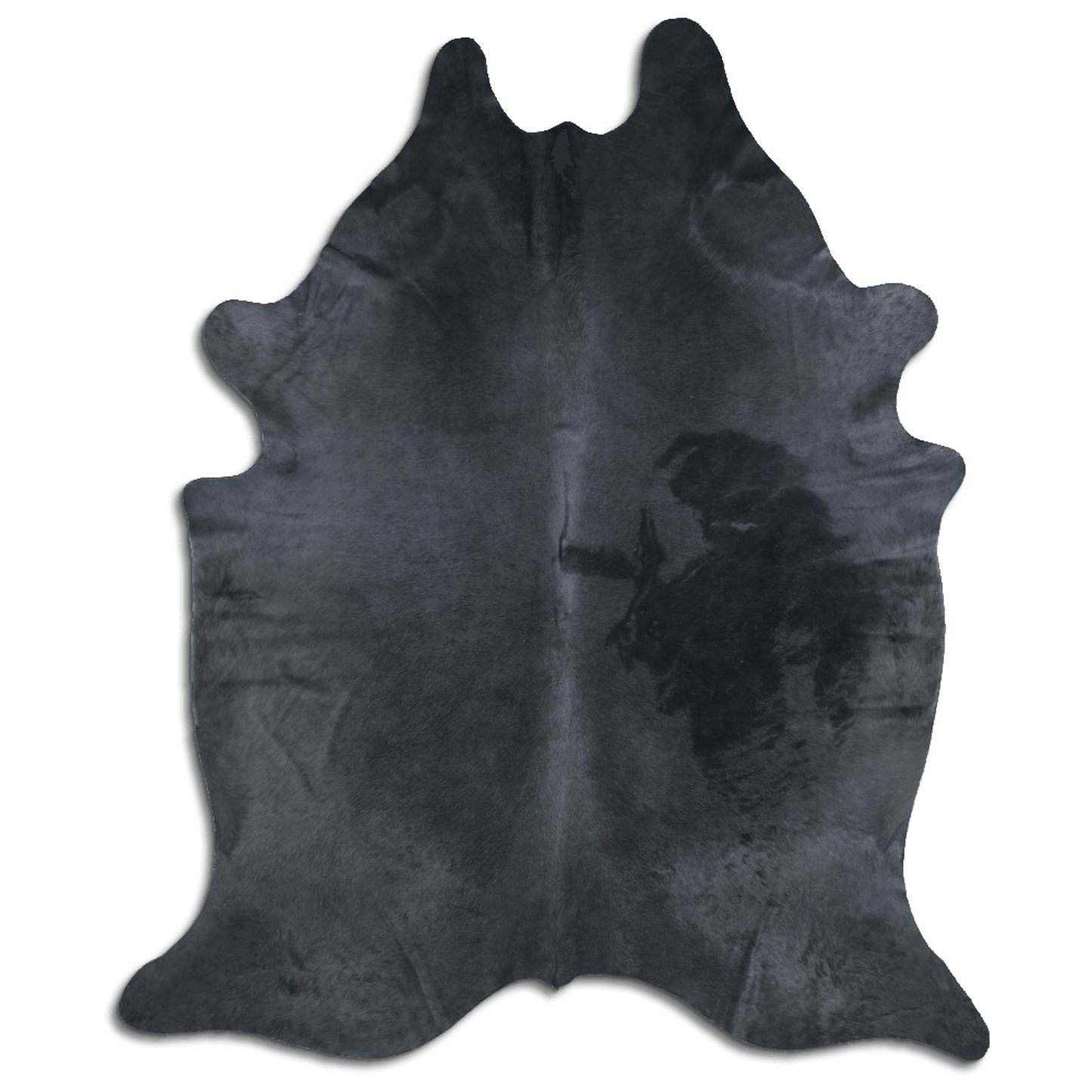 Dyed Alloy Grey Cowhide Area Rug