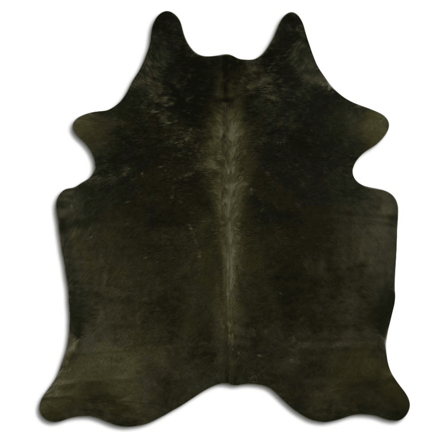 Olive Green Dyed Cowhide Area Rug - Grade A Quality