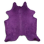 Dyed Purple Cowhide Area Rug - 22-32 Square Feet, Grade A