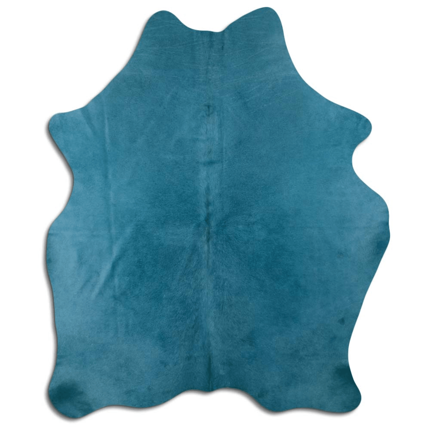 Dyed Turquoise Cowhide Area Rug