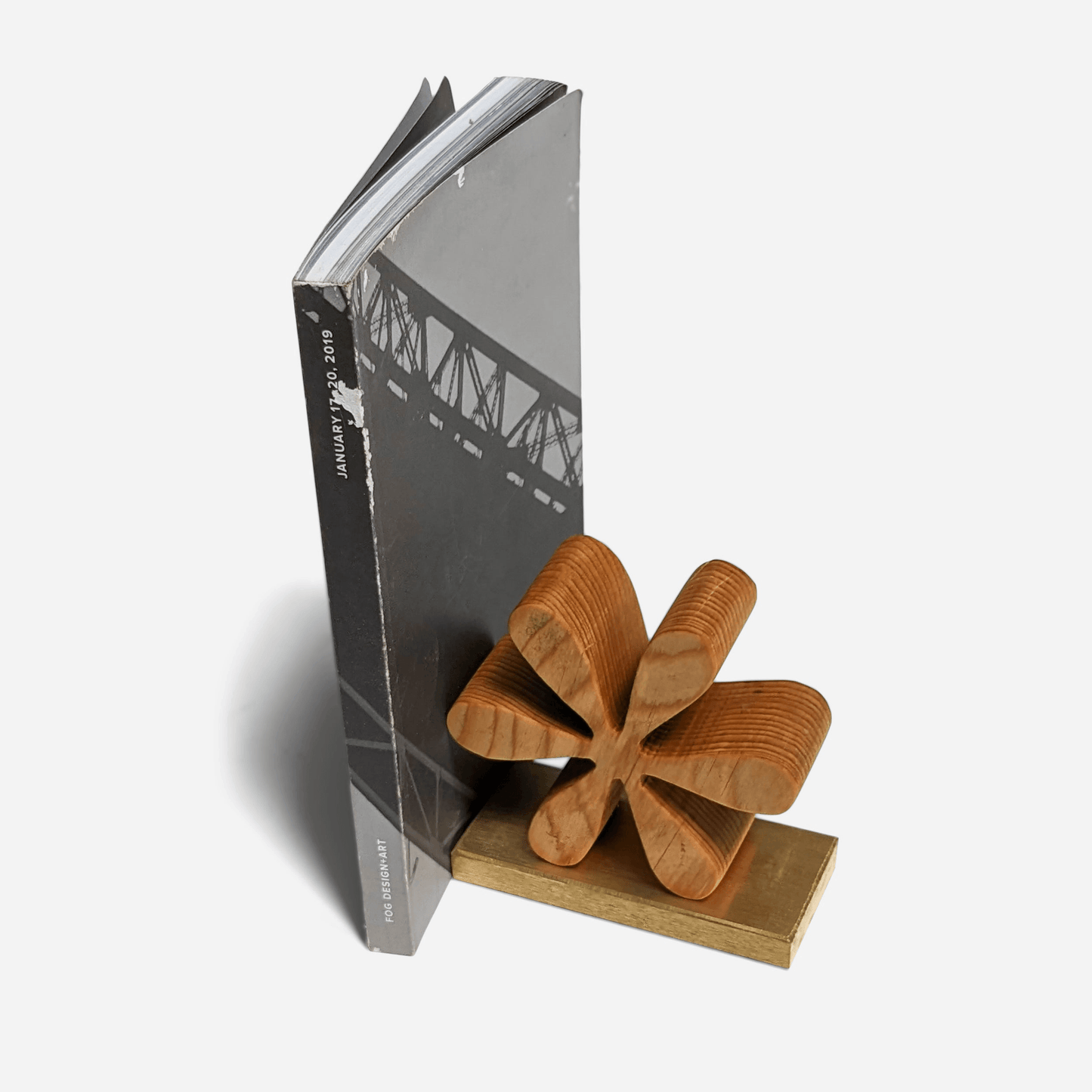 Asterisk Reclaimed Wood Bookends