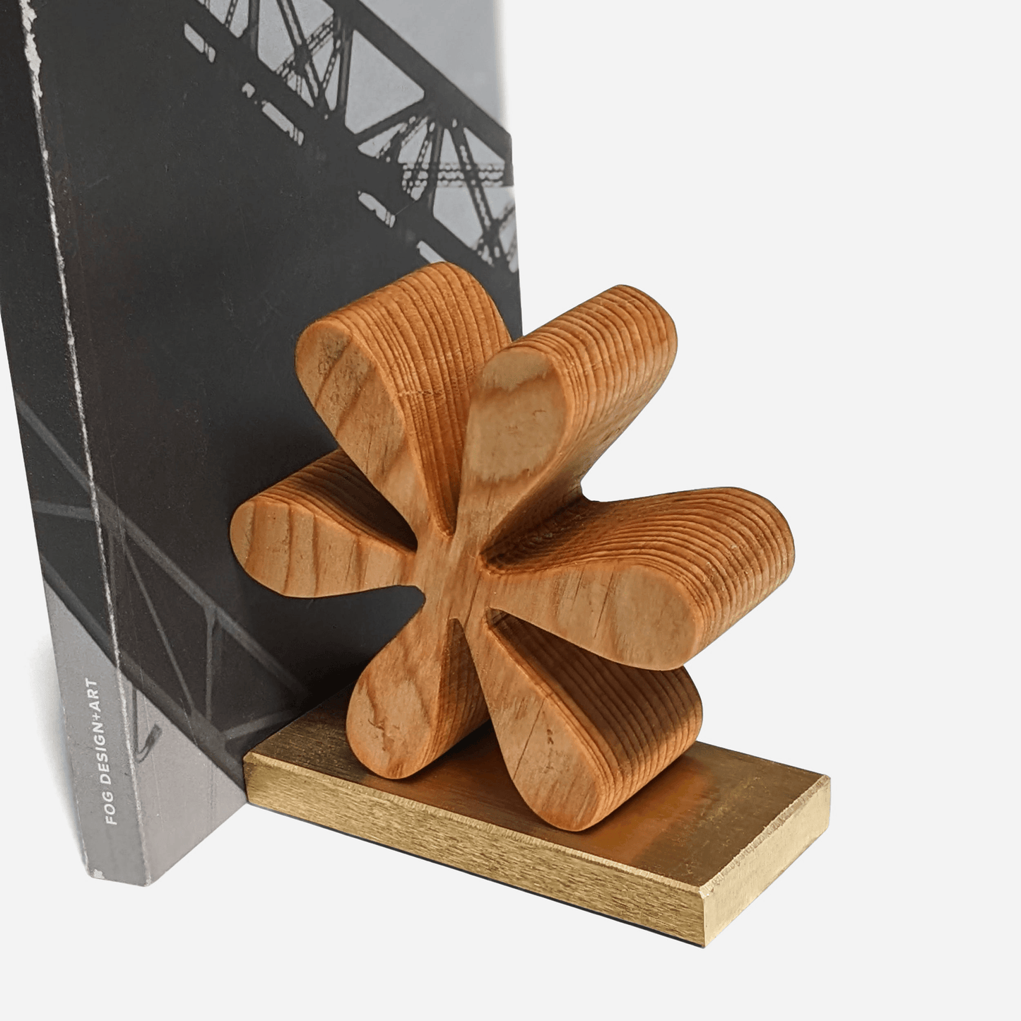 Asterisk Reclaimed Wood Bookends