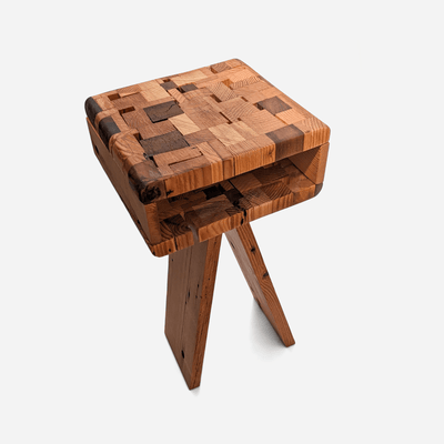 Connie Table: Handmade Salvaged Wood Night Stand