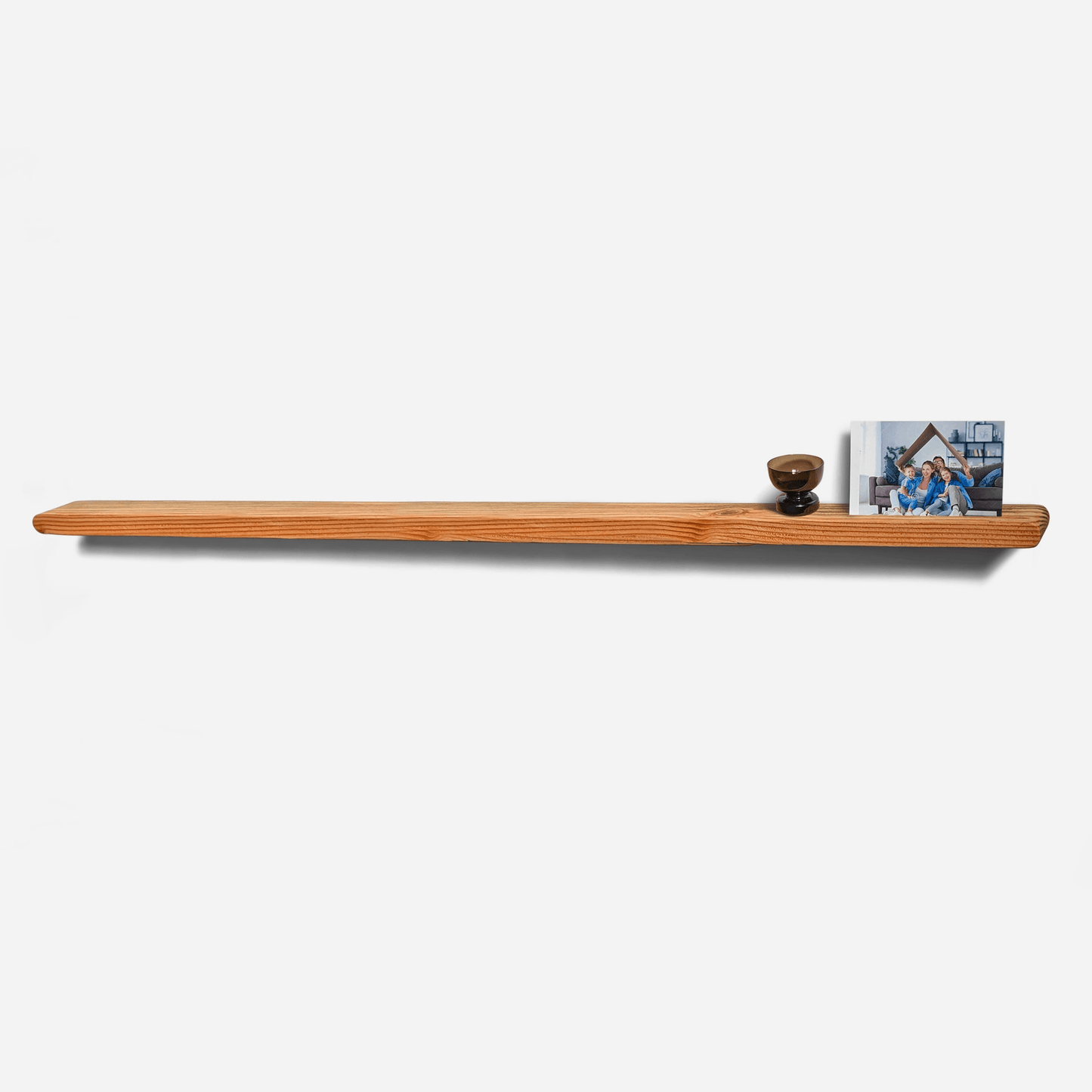 Sleek Wall-Mounted Timeline Photo Holder And Shelf