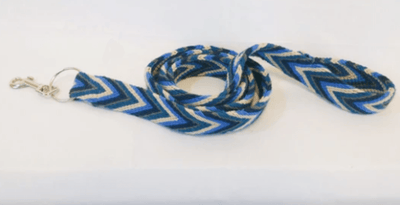 Wuitusu Wayuu Blue Handmade Pet Leash for Small & Medium Dogs