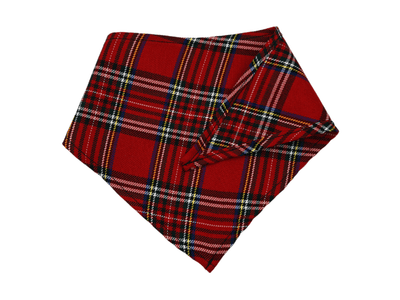 Vintage Red Plaid Pet Bandana