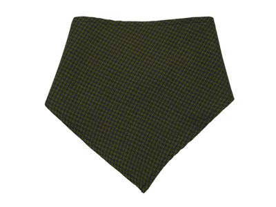 Vintage Houndstooth Bandana for Pets in Red and Brown