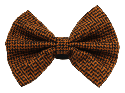 Vintage Houndstooth Bowtie for Pets with Velcro Fastener