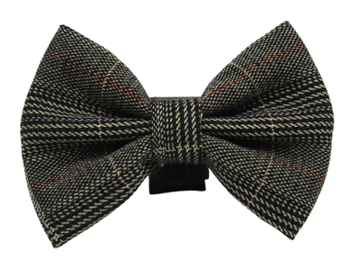 Vintage Classic Check Bowtie for Pets with Velcro Fastening