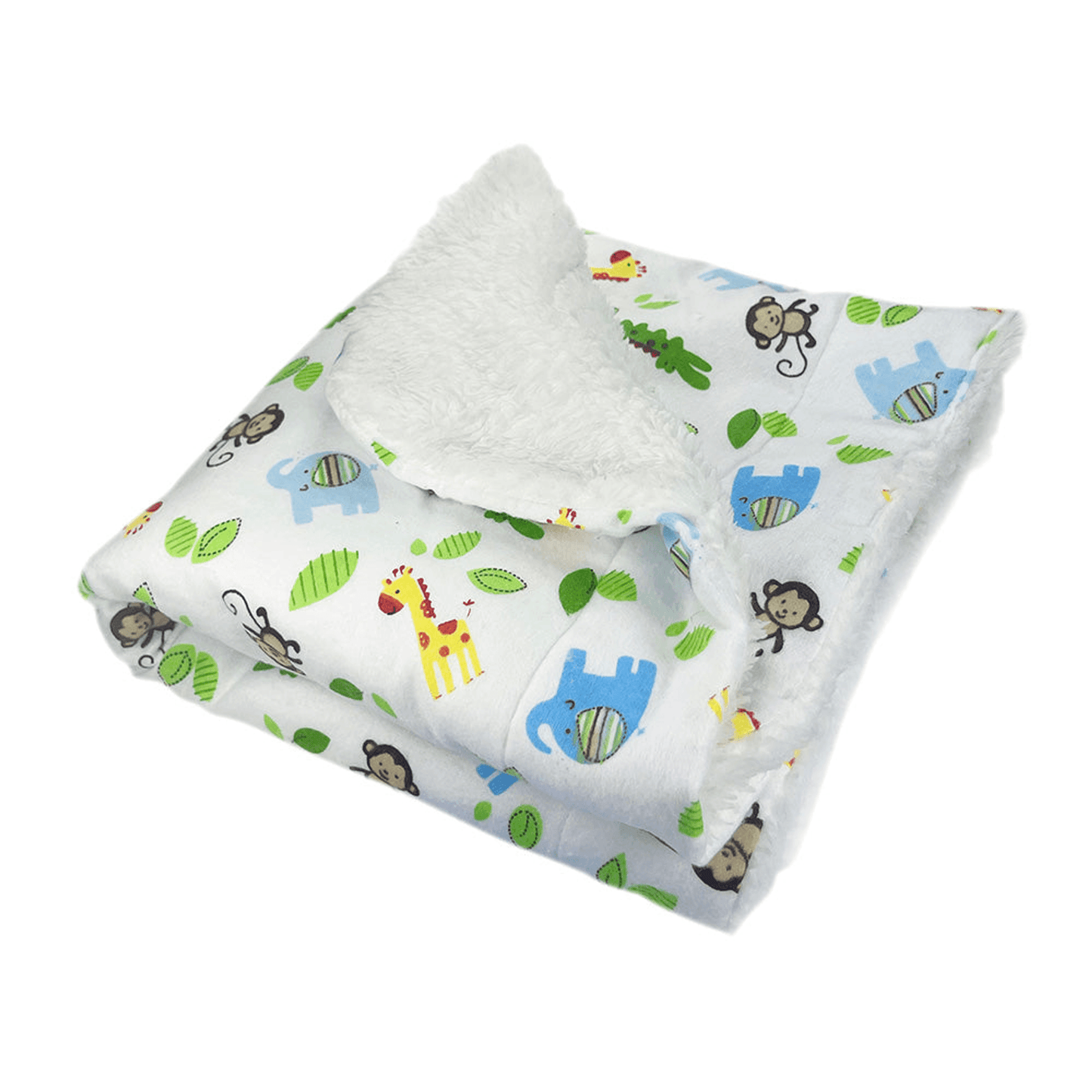 Zoo Animals Flannel & Plush Blanket