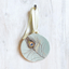 Elegant Porcelain Room Ornament With Satin Ribbon