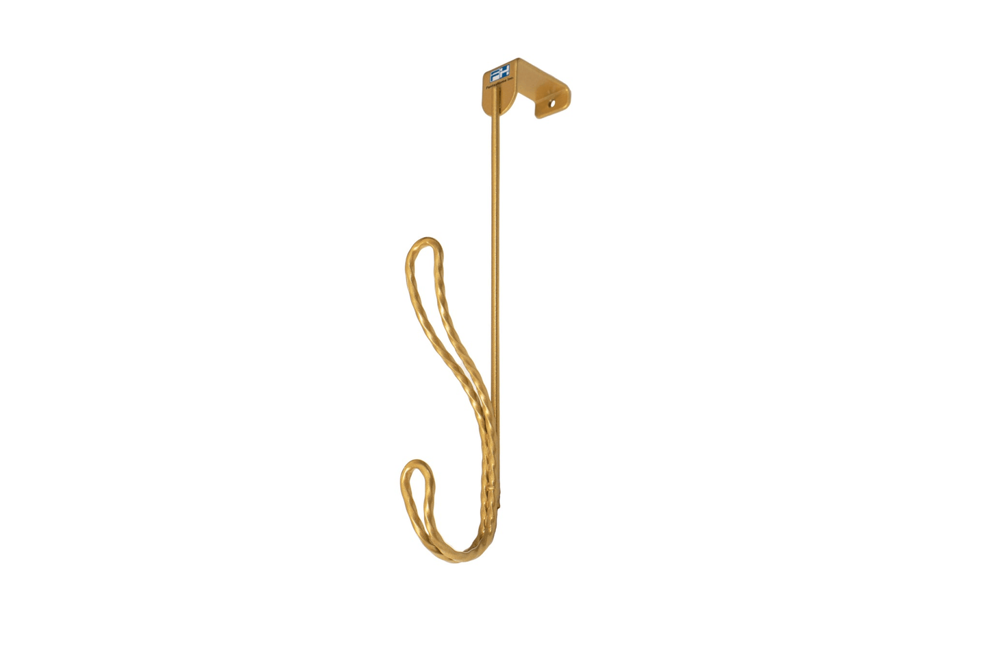 Fantashome Gold Twisted Over The Door Hook Rack With 2 Hooks