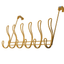 Fantashome Twisted Gold Over The Door Hook Rack With 12 Hooks
