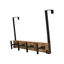 Fantashome 16" Over The Door Hook Rack With 4 Hooks - Black & Brown
