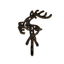 Fantashome Reindeer Cast Iron Wall Hook