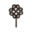 Fantashome Cast Iron Wall-Mounted Hook - Stylised Flower Design
