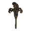 Fantashome Iris Flower Cast Iron Wall-Mounted Hook