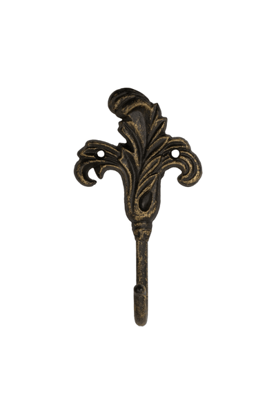 Fantashome Iris Flower Cast Iron Wall-Mounted Hook