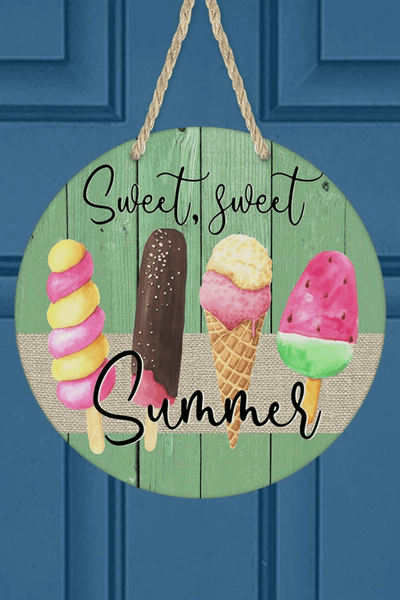 Sweet Summer Wall Sign & Door Hanger Decor