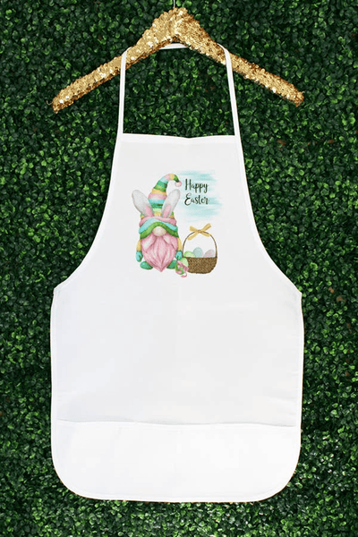 Easter Gnome Apron With Three Pockets