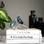 Swarovski Jungle Beats Parakeet Couple Fife & Fifer Crystal Figurine
