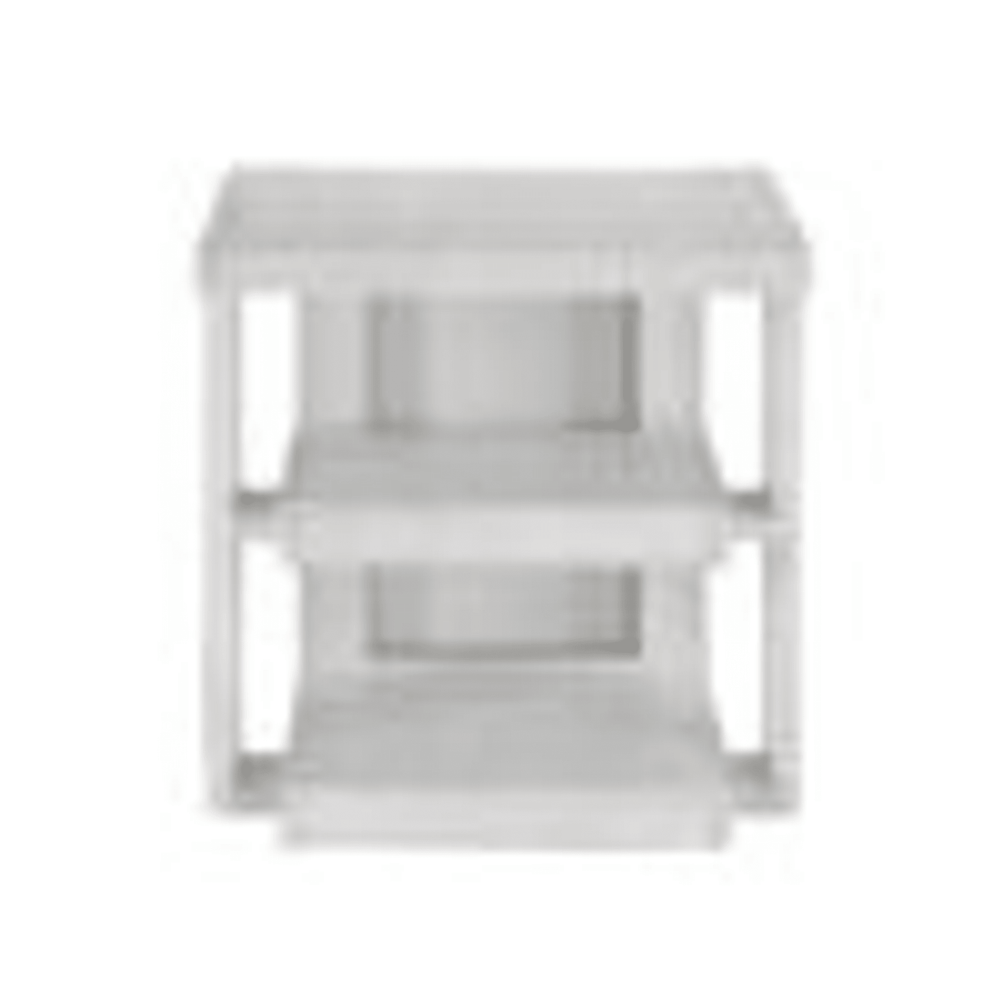 Dover 24" Large Square End Table With Storage Shelves In Cerused White Oak