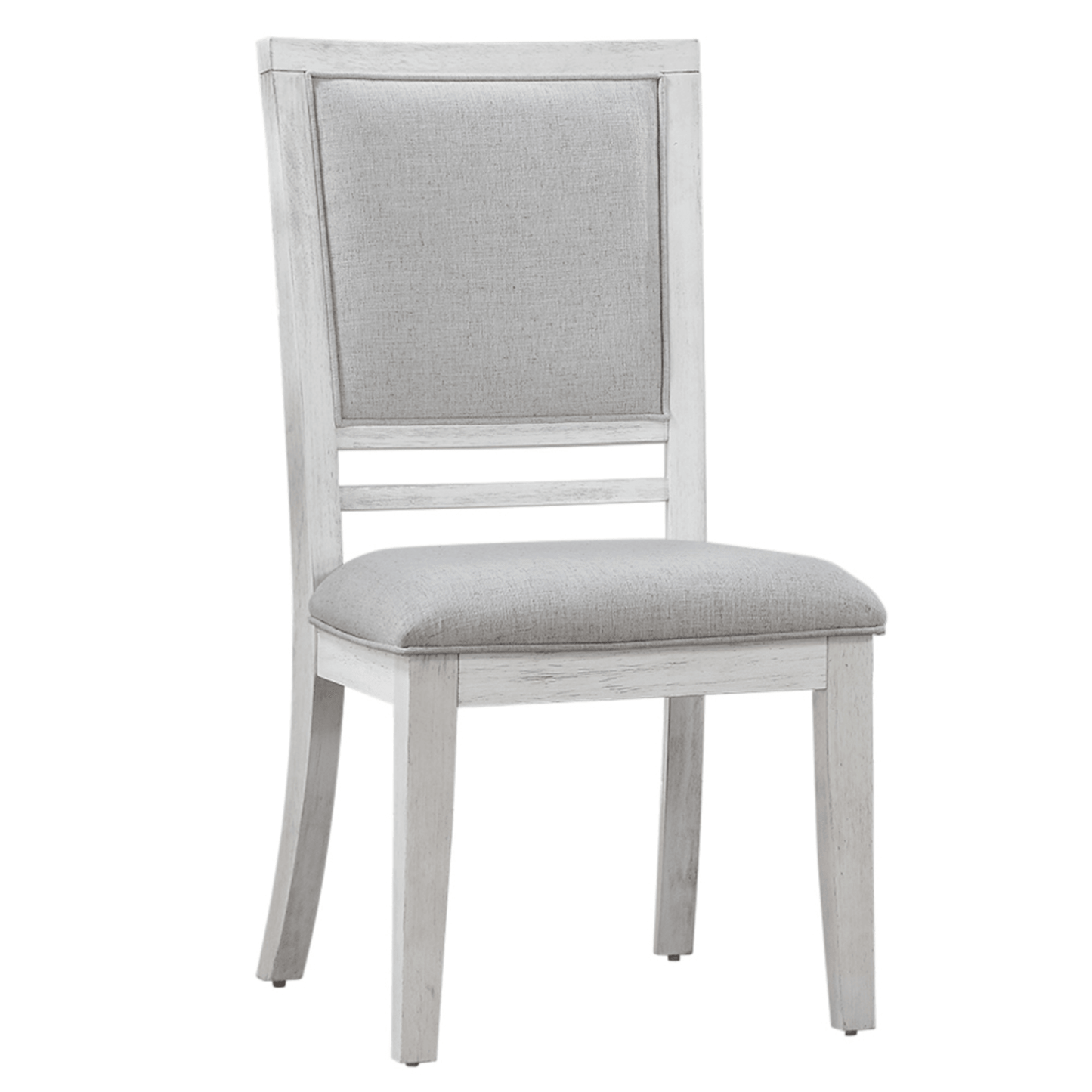 Dover Dining Side Chair Set In Cerused White Oak