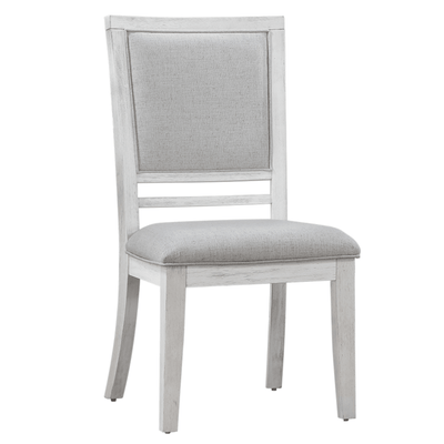 Dover Dining Side Chair Set In Cerused White Oak