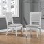 Dover Dining Side Chair Set In Cerused White Oak