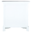 Cottage Solid Wood Accent Cabinet In Distressed White And Driftwood Brown