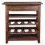 Sunset Trading Rustic Cottage Wine Server With Drawer In Raftwood Brown