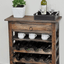 Sunset Trading Rustic Cottage Wine Server With Drawer In Raftwood Brown