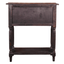 Sunset Trading Cottage Stacked Drawer Storage Table In Distressed Black/Raftwood Brown