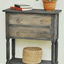 Sunset Trading Cottage Stacked Drawer Storage Table In Distressed Black/Raftwood Brown