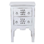 Sunset Trading Distressed White Mahogany Cottage End Table