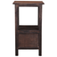 Sunset Trading Distressed Black And Raftwood Brown Two Drawer End Table