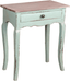 Cottage Table In Bahama Blue And Natural Limewash Wood