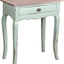 Cottage Table In Bahama Blue And Natural Limewash Wood