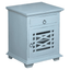 Cottage Solid Wood Side Table In Distressed Beach Blue